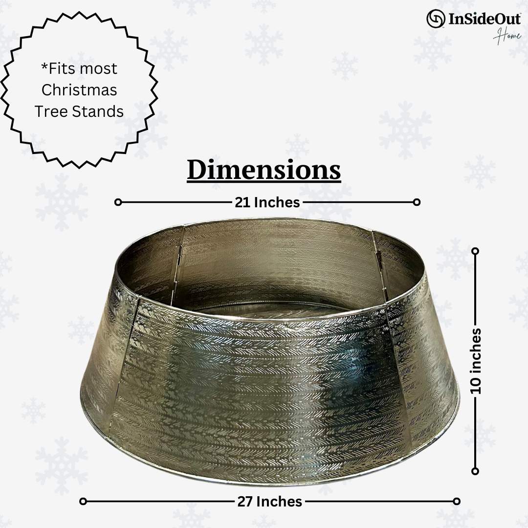 Christmas Tree Base Cover Ring Collar Stand Skirt Holiday Decoration metal navidad arbol gold accessories moderrn sale iron chrisrmas xmas colar large small