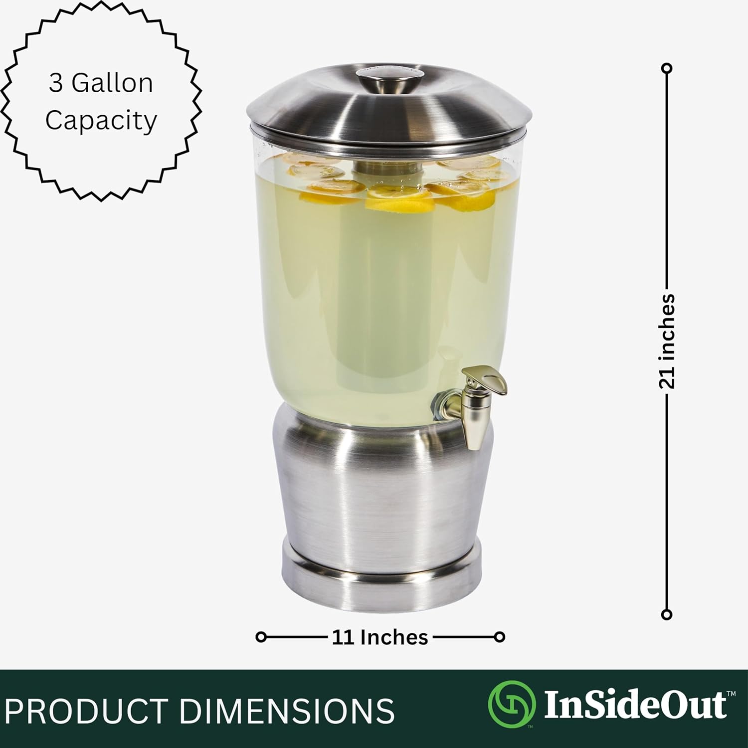 Stainless Steel Beverage Dispensers - Silver - Inside Out Store
