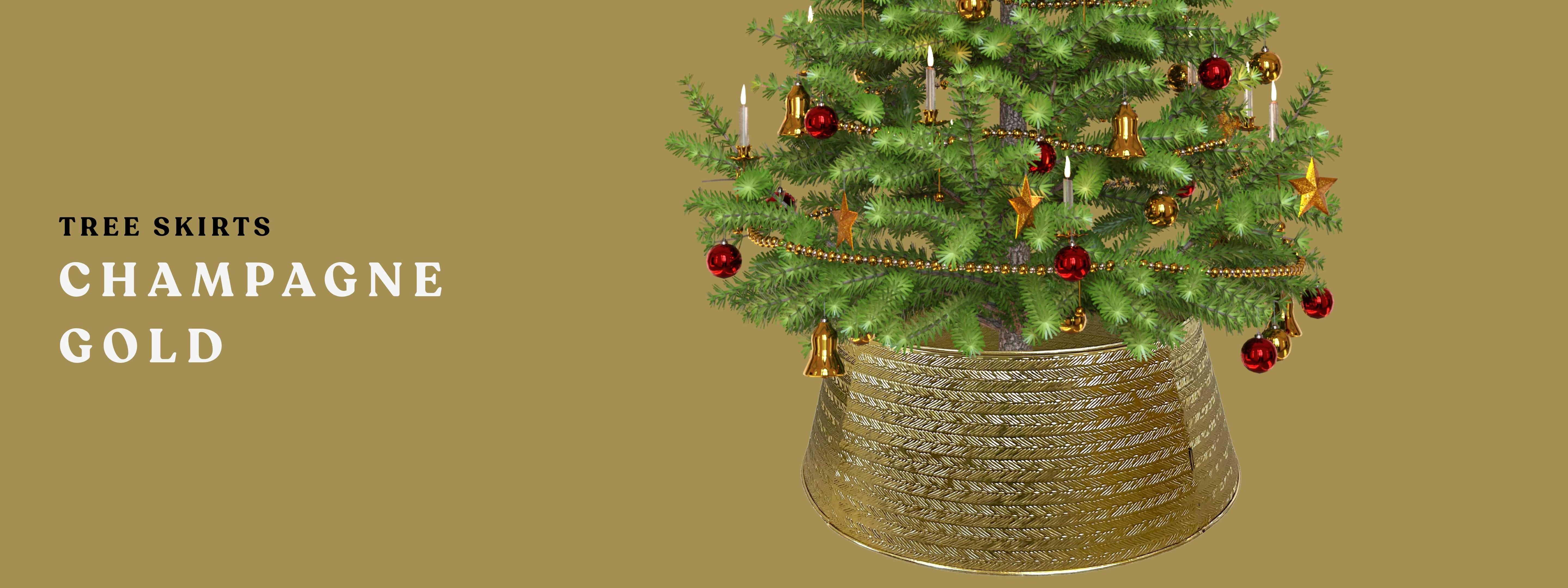 Gold Christmas Tree Collar