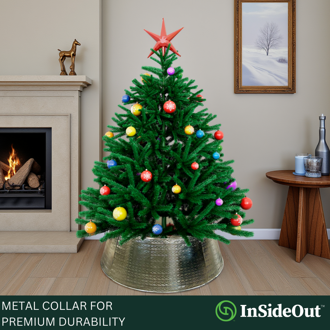 Christmas Tree Base Cover Ring Collar Stand Skirt Holiday Decoration metal navidad arbol gold accessories moderrn sale iron chrisrmas xmas colar large small