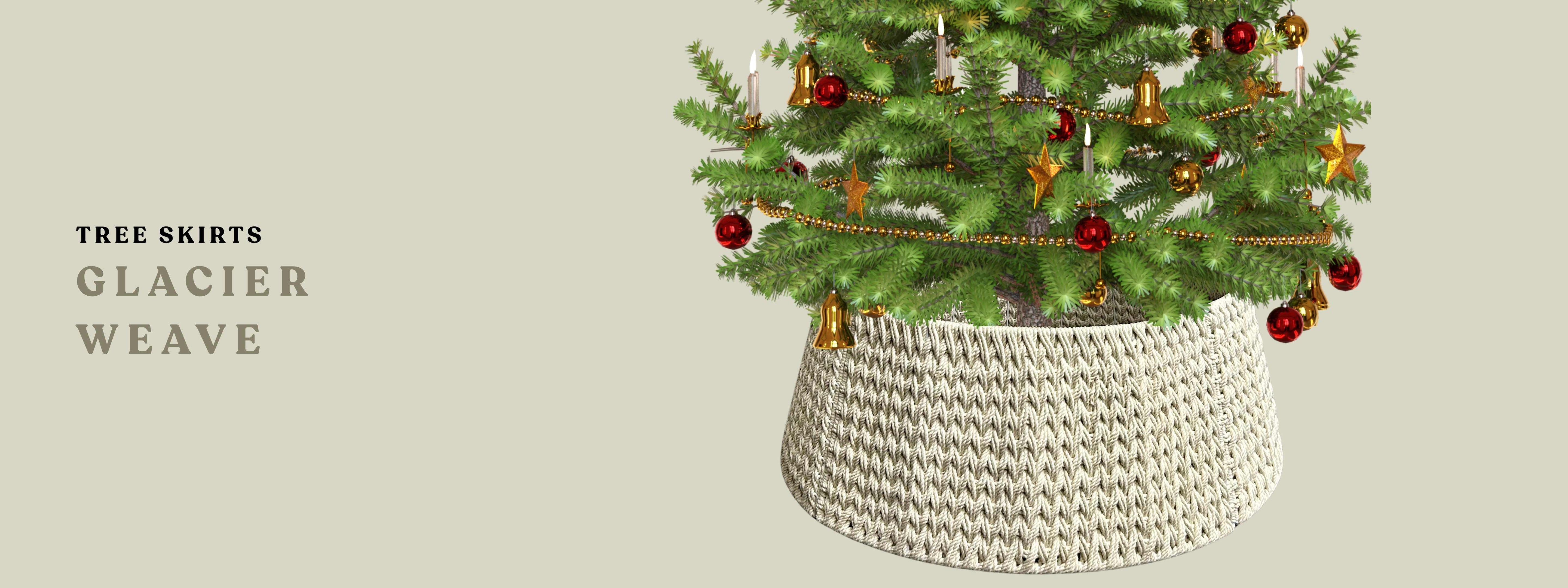 Woven Christmas Tree Skirt