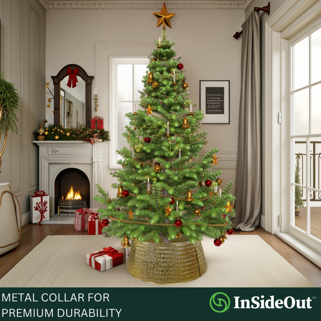 Christmas Tree Base Cover Ring Collar Stand Skirt Holiday Decoration metal navidad arbol gold accessories moderrn sale iron chrisrmas xmas colar large small
