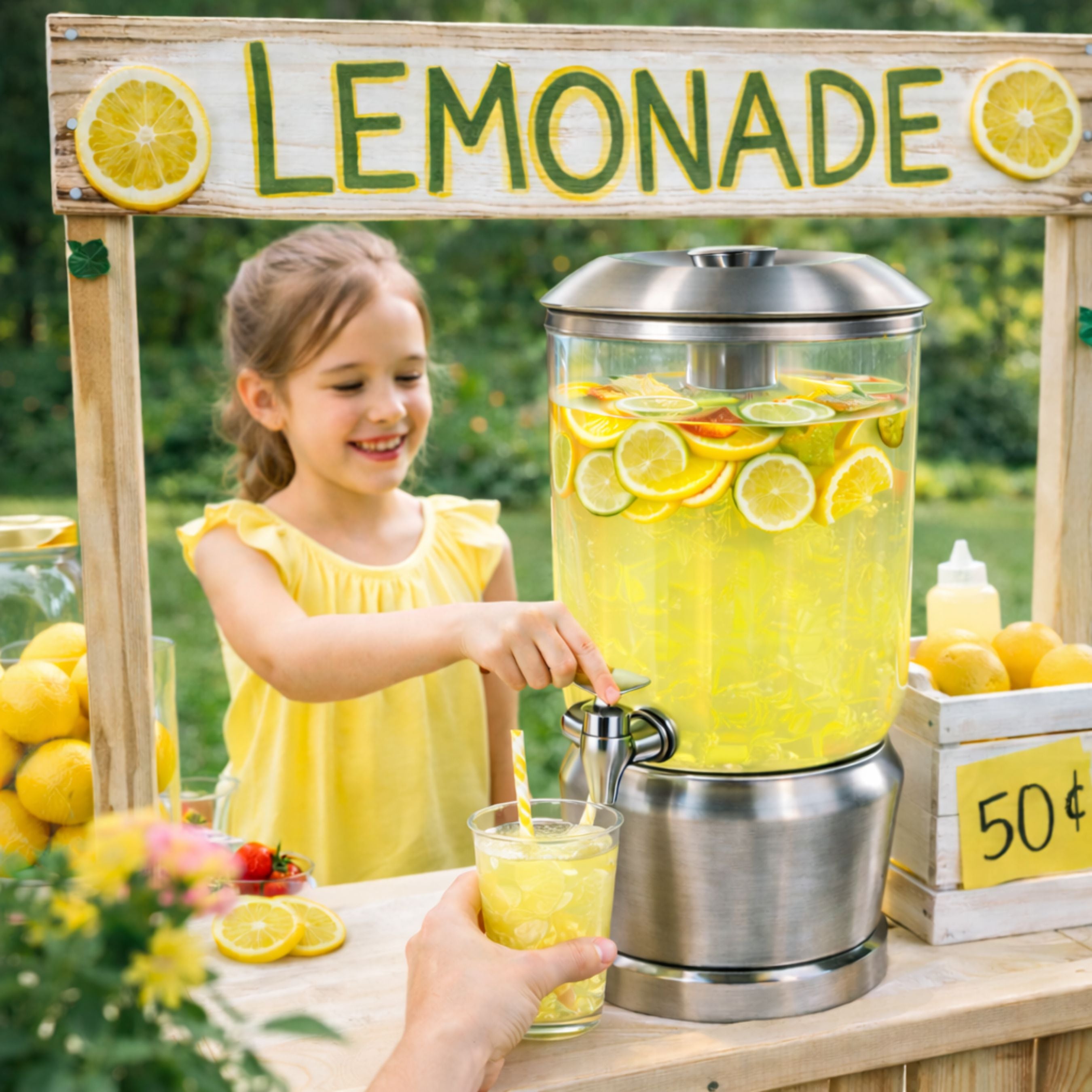 stainless steel drink dispensers for lemonade