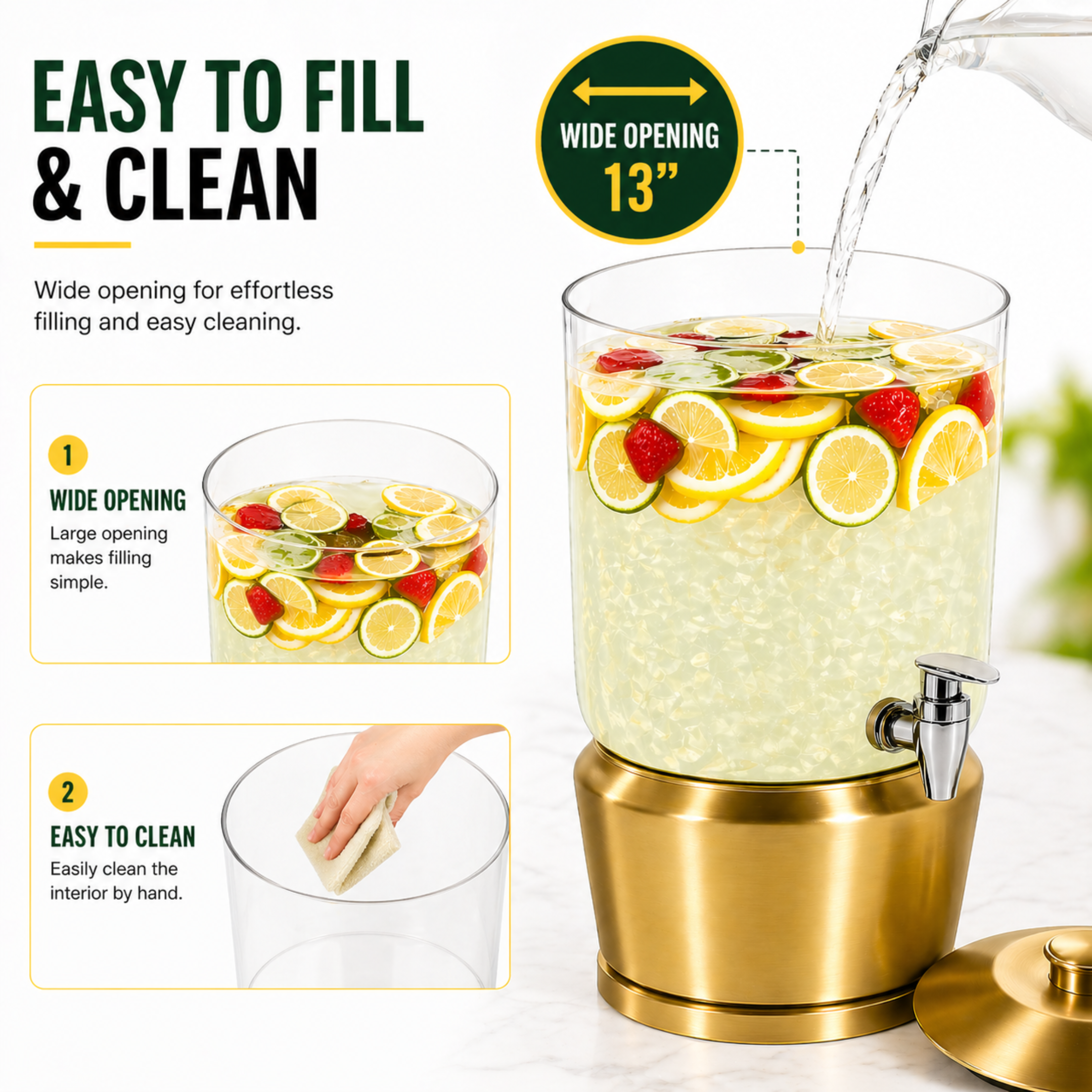 Beverage dispenser for backyard parties and lemonade stand