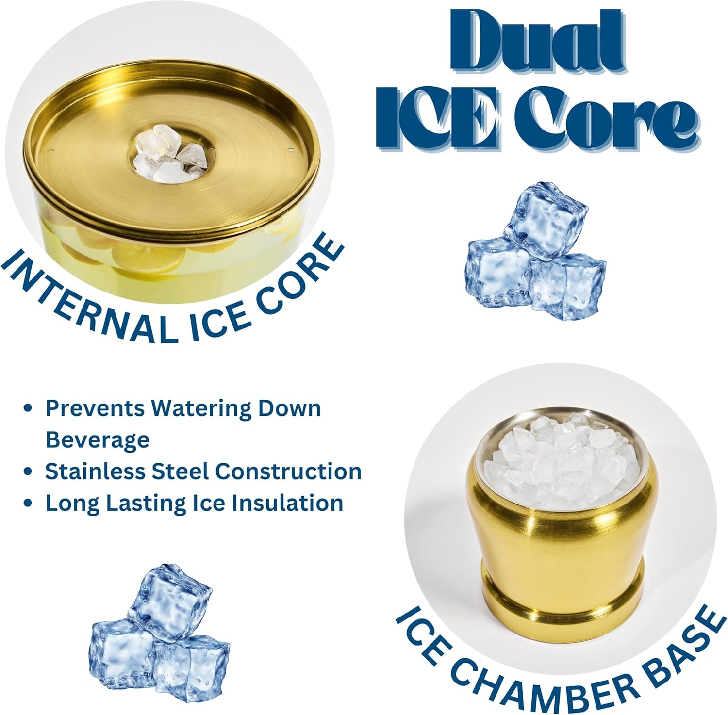 Stainless Steel Beverage Dispenser - Gold