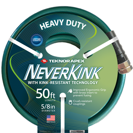 50' x 5/8" Teknor Apex NeverKink Heavy Duty Garden Hose - 8617-50