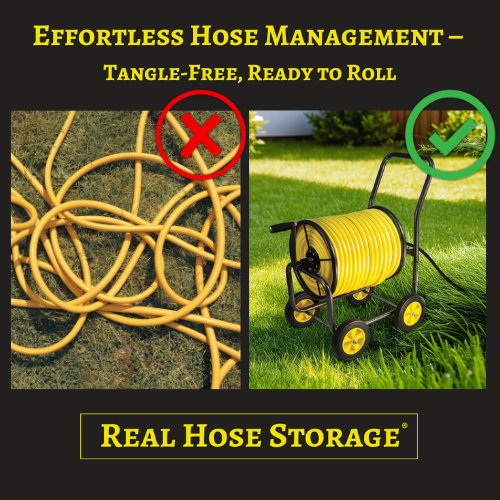 Real Hose Storage Hose Reel Cart
