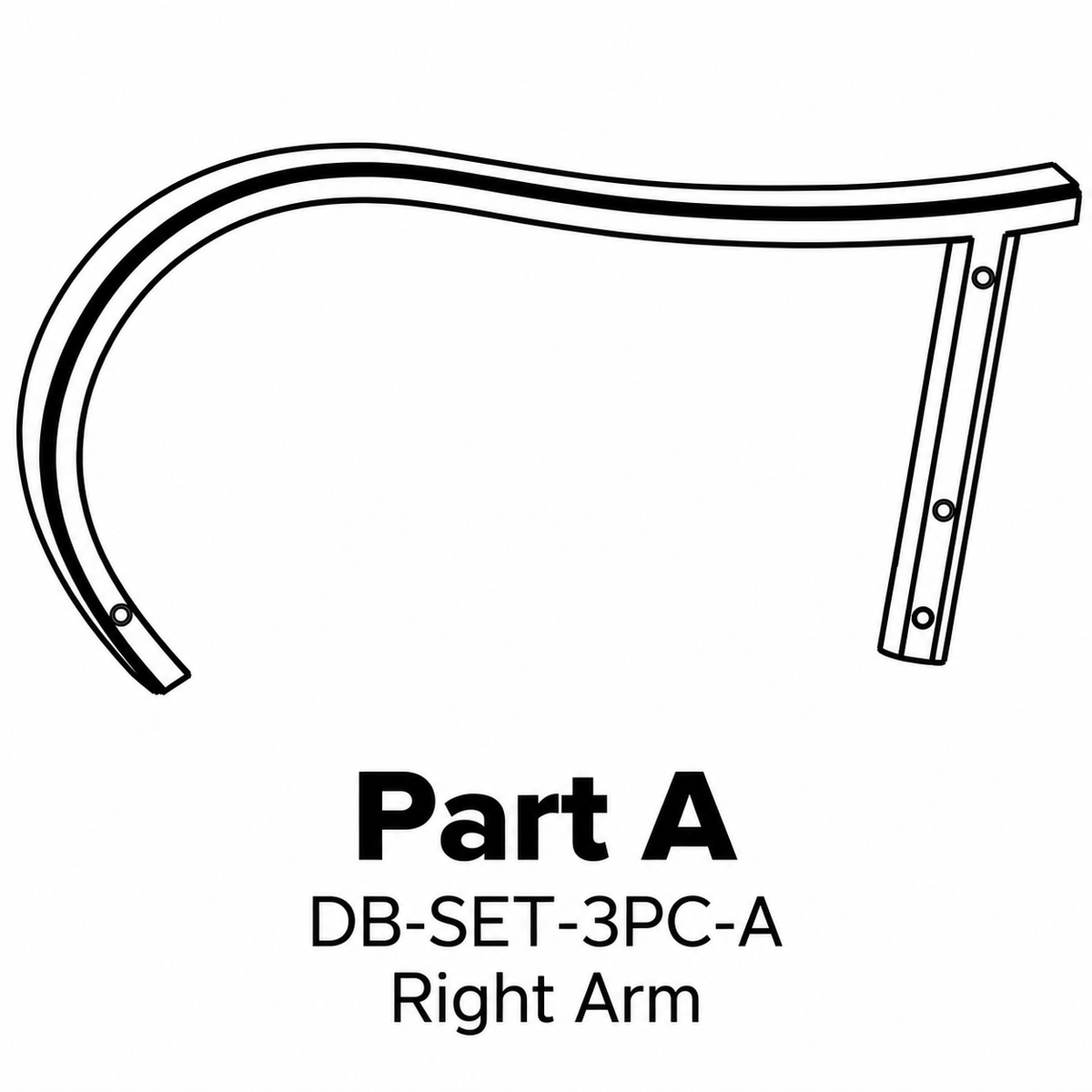 (DB-HD-CH2) Driftwood Bay High Dinning Chair Replacement Parts - Inside Out Store