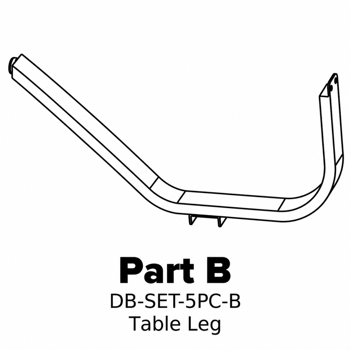 (DB-TBL) Driftwood Bay 46" Dinning Table Replacement Parts - Inside Out Store