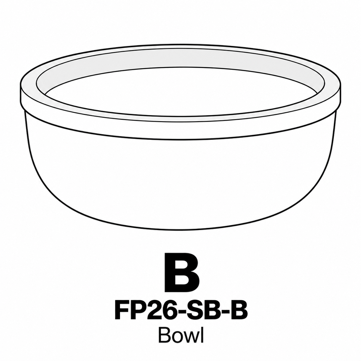 (FP26-SB) Westbrook 26" Fire Pit Replacement Parts - Inside Out Store