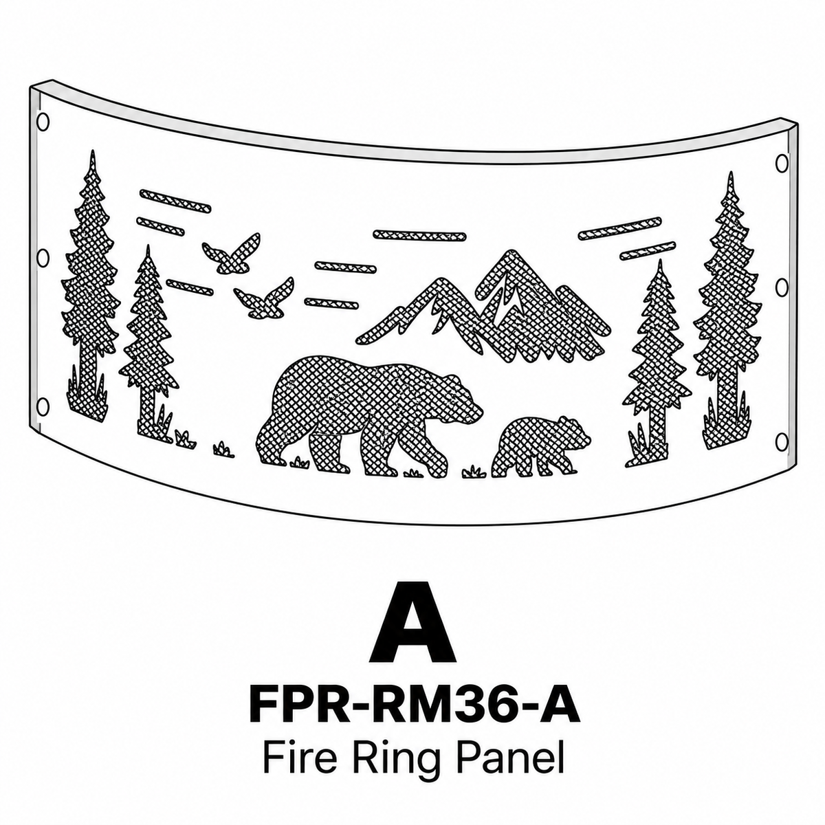 (FPR-RM36) 36" Fire Ring - Rocky Mountain Replacement Parts - Inside Out Store