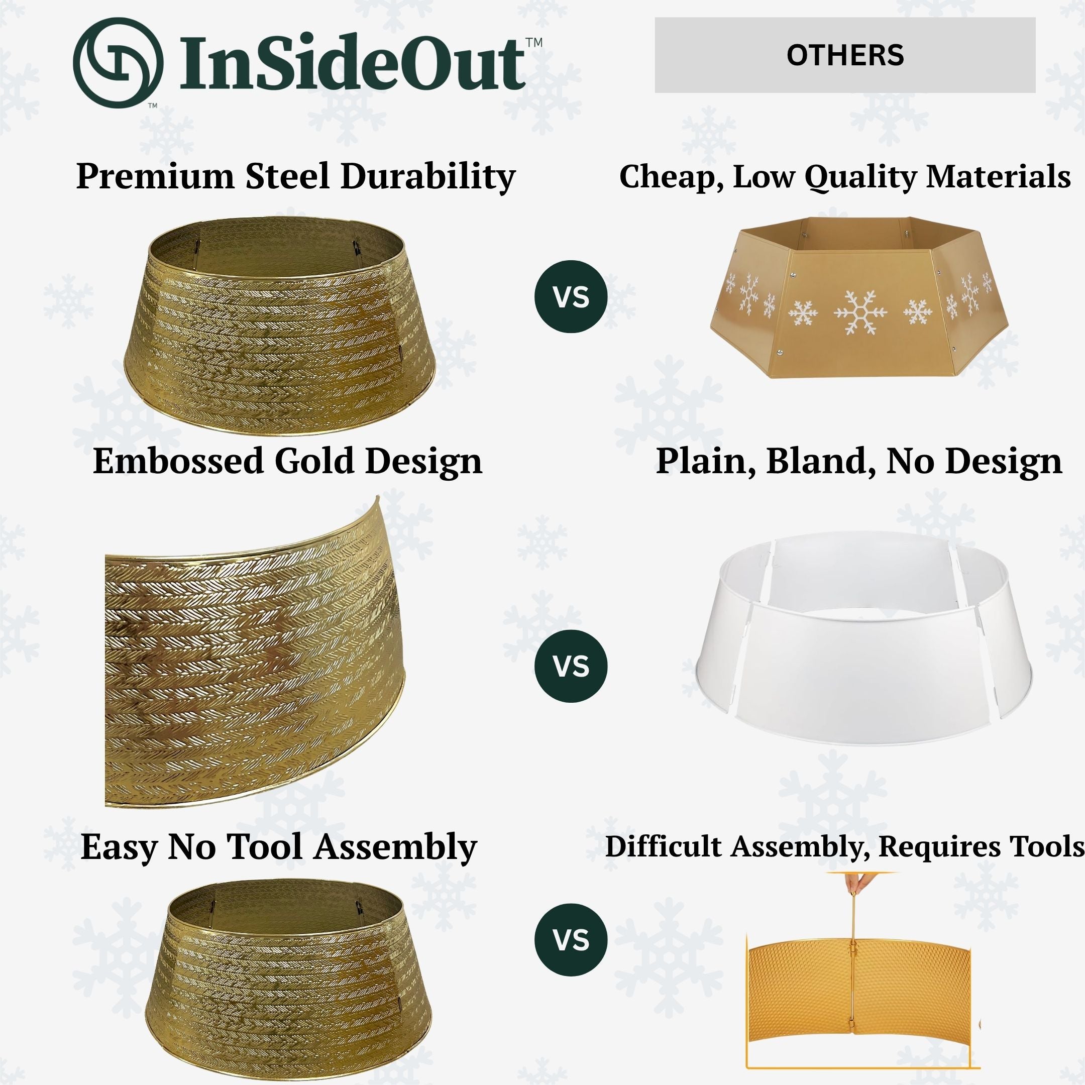 Gold Metal Tree Skirts