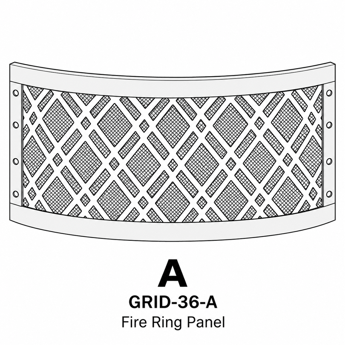 (GRID-36) Gridline 36" Fire Ring Replacement Parts - Inside Out Store