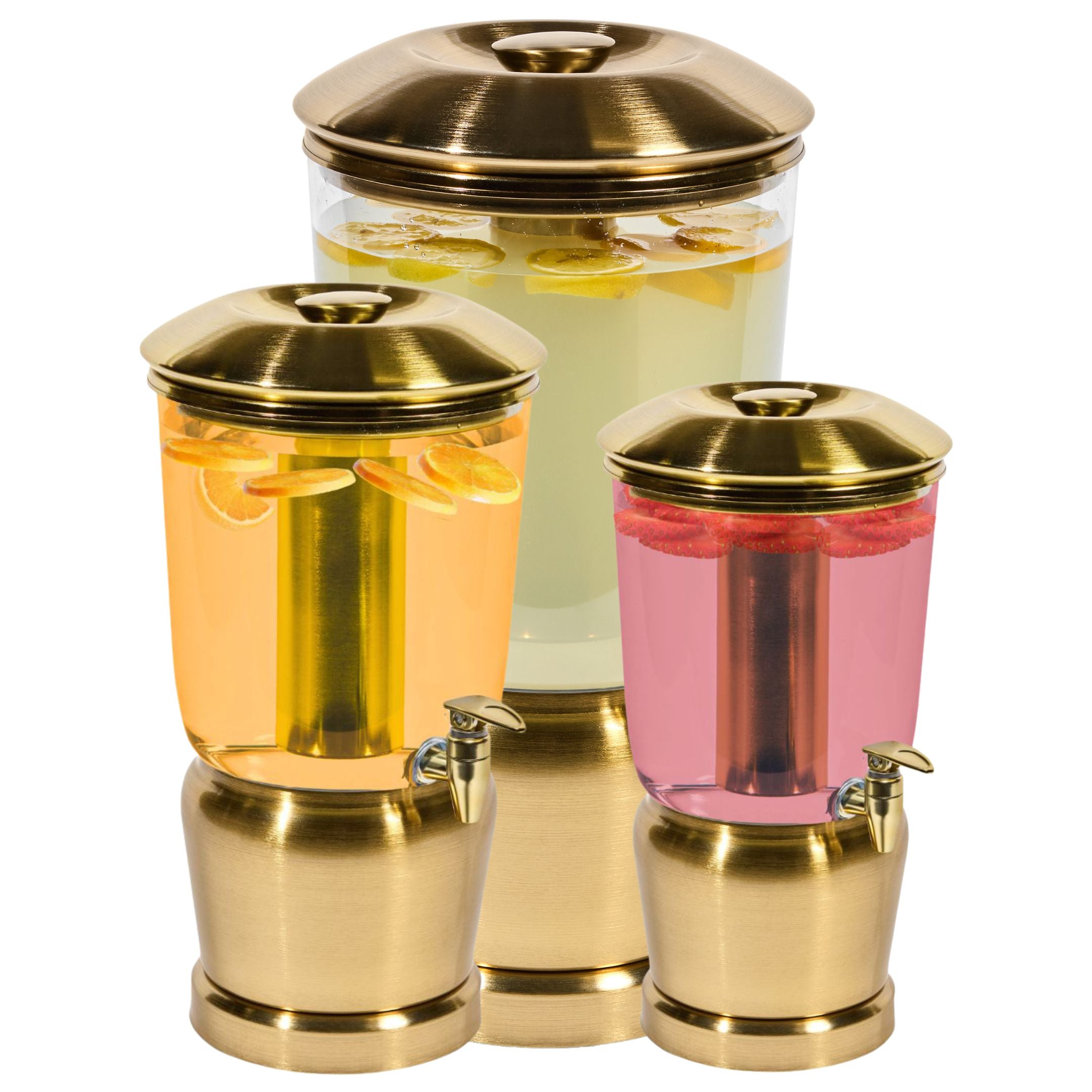 Stainless Steel Beverage Dispenser - Gold
