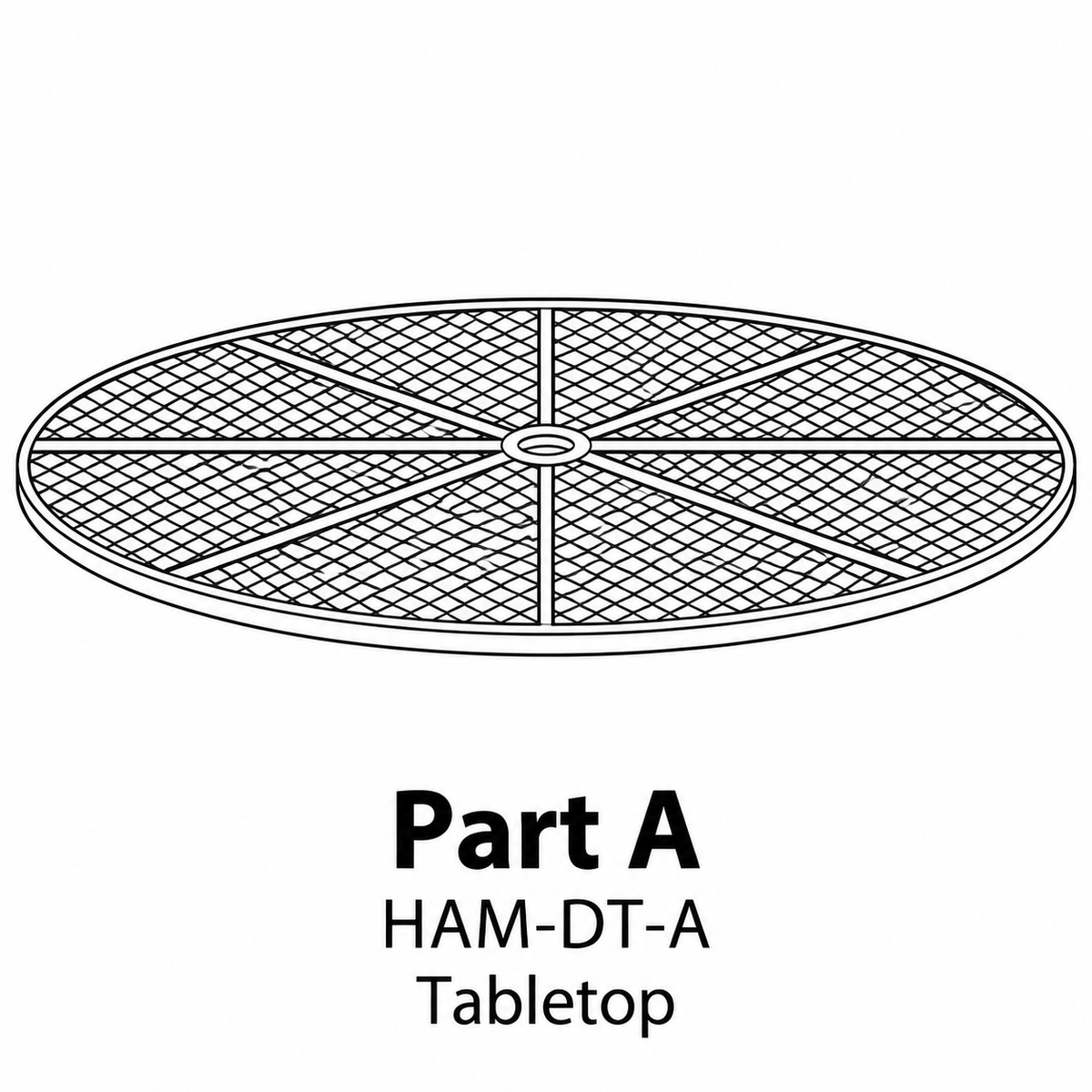 (HAM-DT) Hamilton 42" Dinning Table Replacement Parts