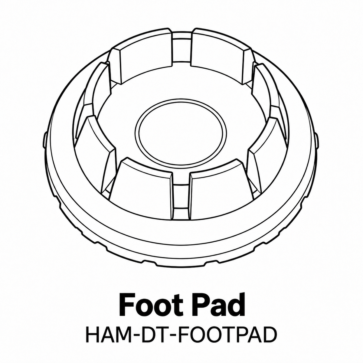 (HAM-DT) Hamilton 42" Dinning Table Replacement Parts