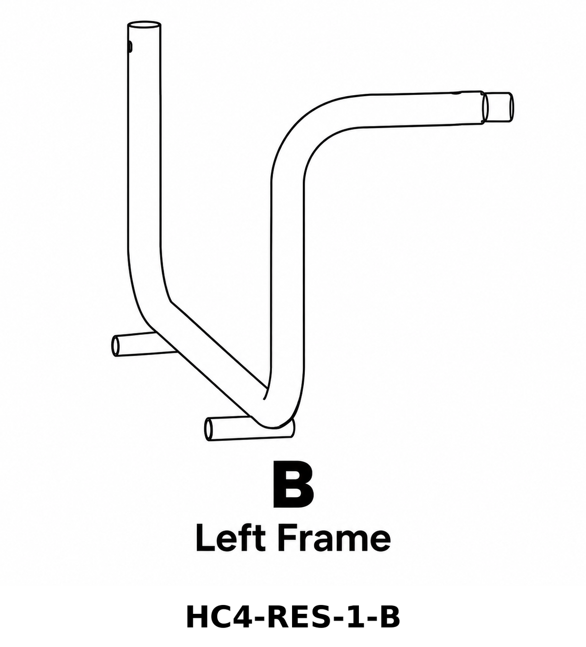 (HC4-RES-1) Residential 4-Wheek Hose Cart 250' Capacity Replacement Parts - Inside Out Store