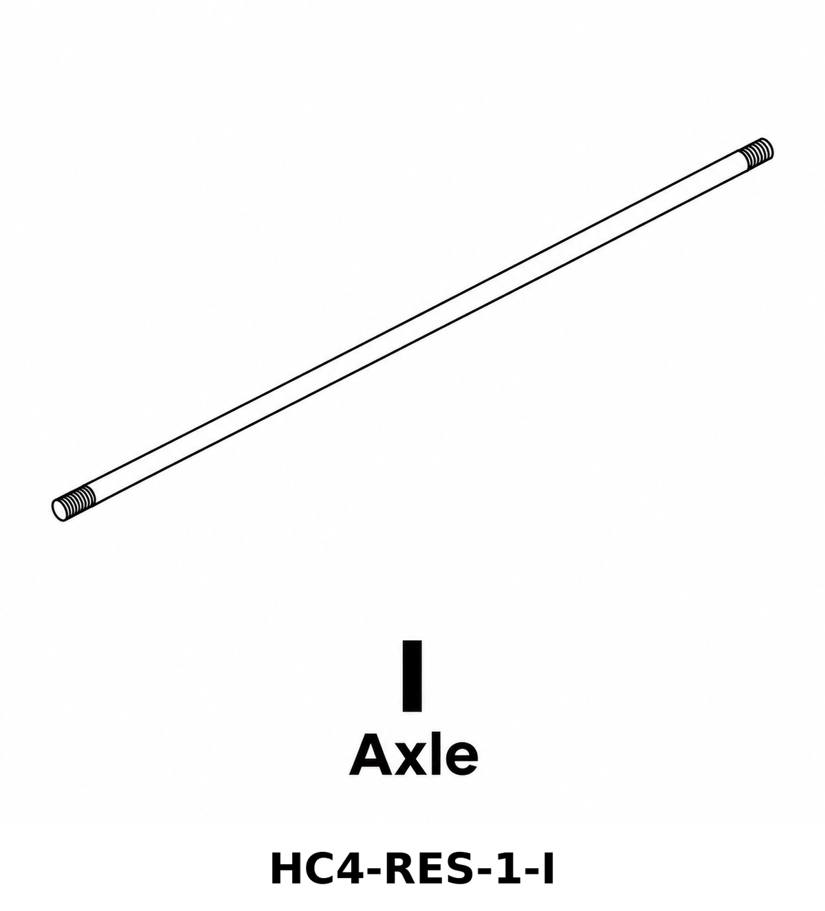 (HC4-RES-1) Residential 4-Wheek Hose Cart 250' Capacity Replacement Parts - Inside Out Store