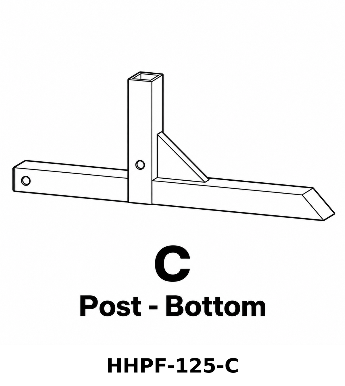 (HHPF-125) Hose Hanger with Post & Faucet Replacement Parts - Inside Out Store