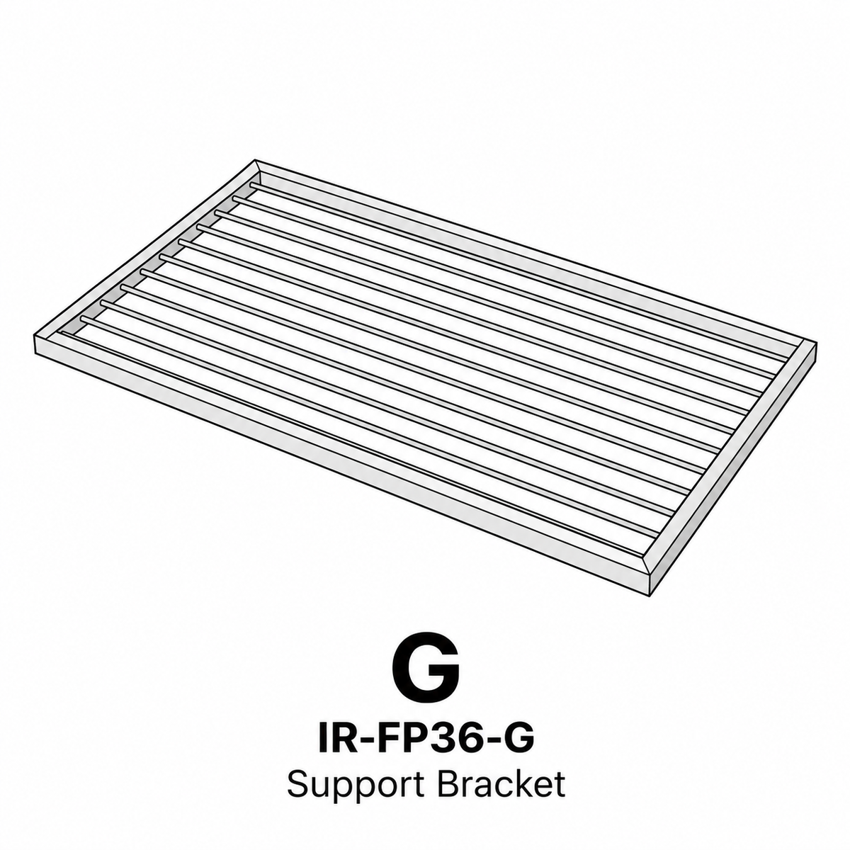 (IR-FP36) 36" Iron Ridge Square Fire Pit Replacement Parts - Inside Out Store