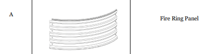 (GAL-R-48) 48" Galvanized Fire Ring Replacement parts