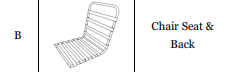 (ARC-SG5) Arcadia 5pc Seating Group Replacement Parts