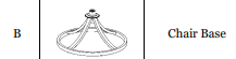 (SH-CH) Stone Harbor Padded Swivel Dinning Chair Replacement Parts