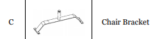 (DB-CH) Driftwood Bay Dinning Swivel Chair Replacement Parts