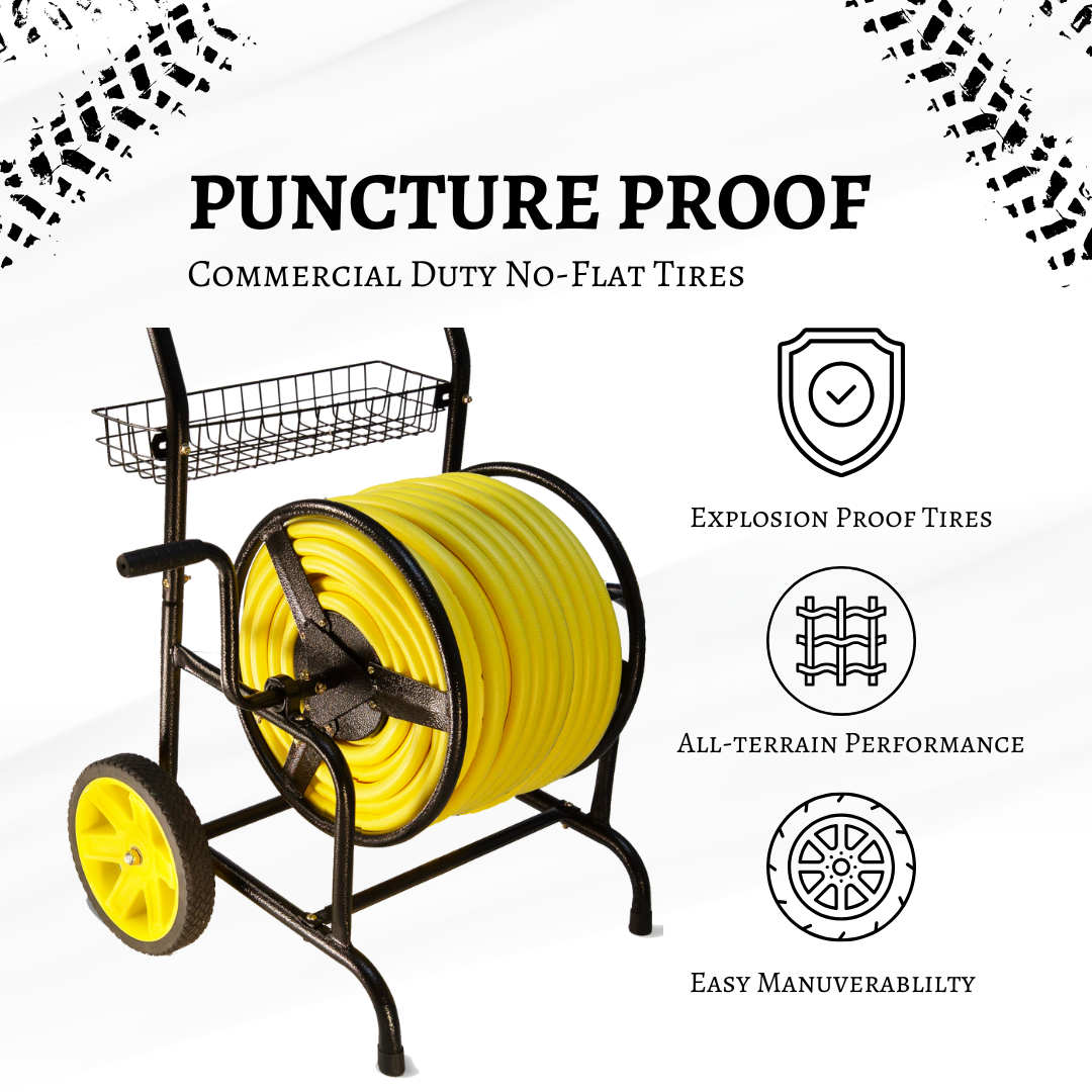 Heavy Duty Metal Hose Reel Cart
