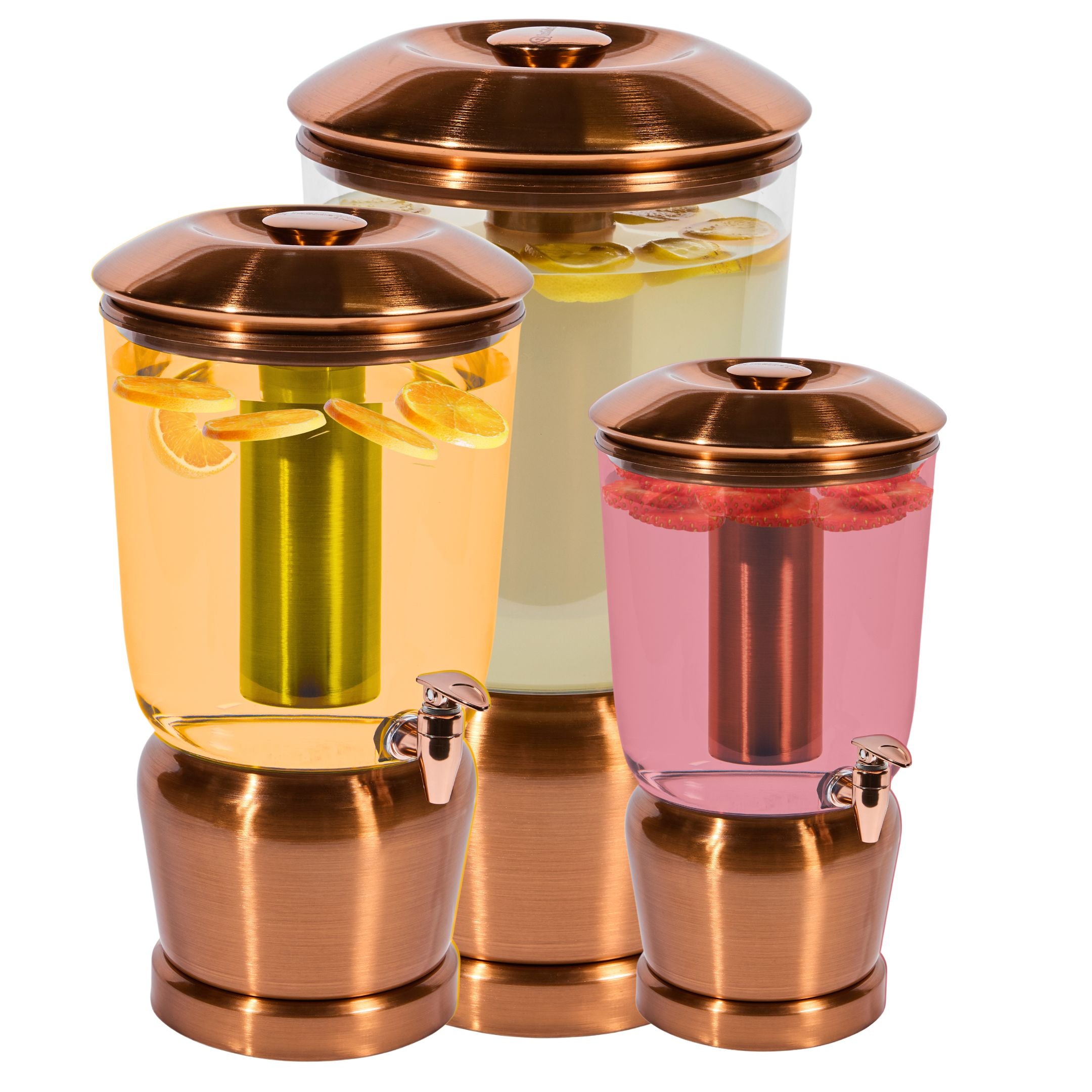 Stainless Steel Beverage Dispenser - Rose Gold
