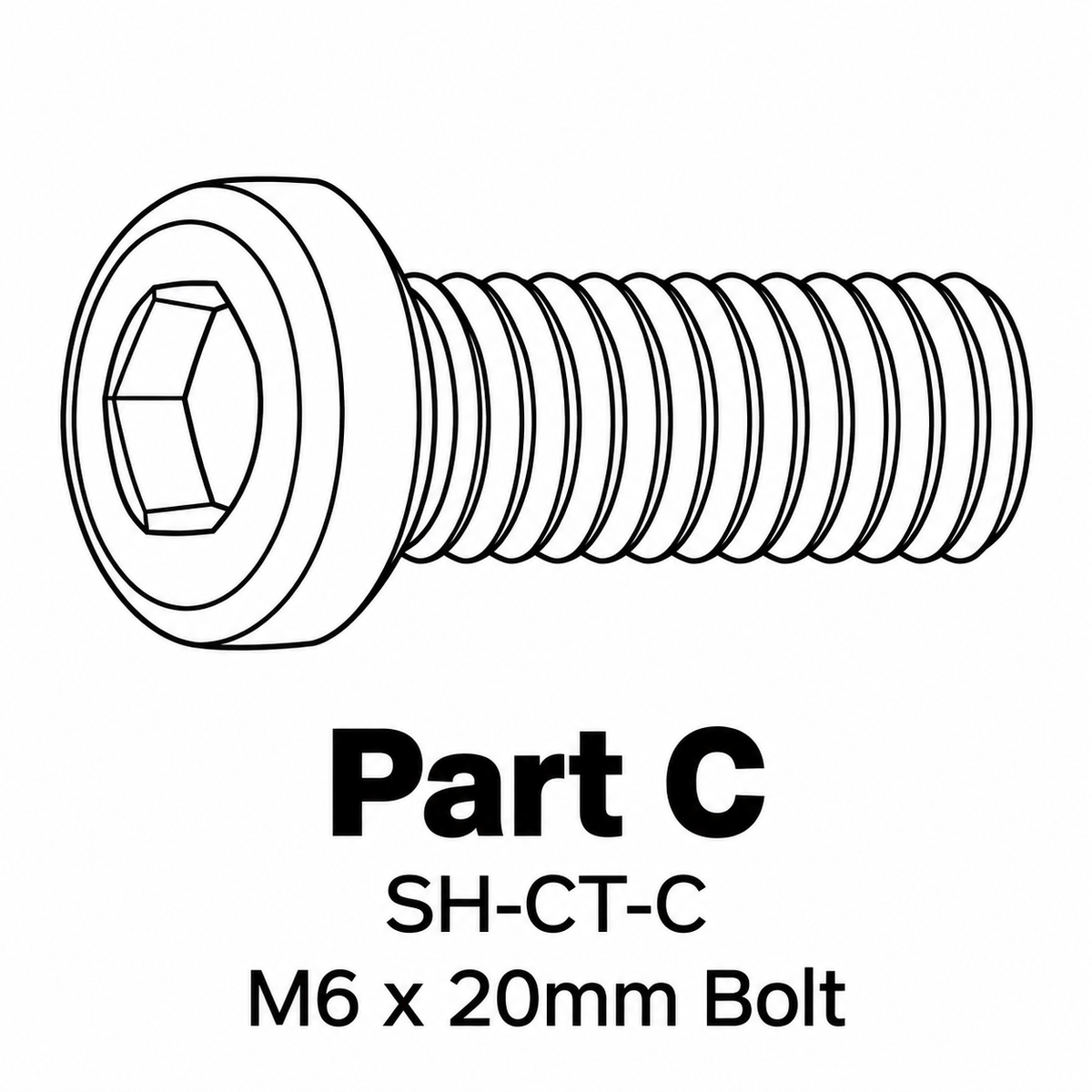 (SH-CT) Stone Harbor 45" Coffee Table Replacement Parts - Inside Out Store