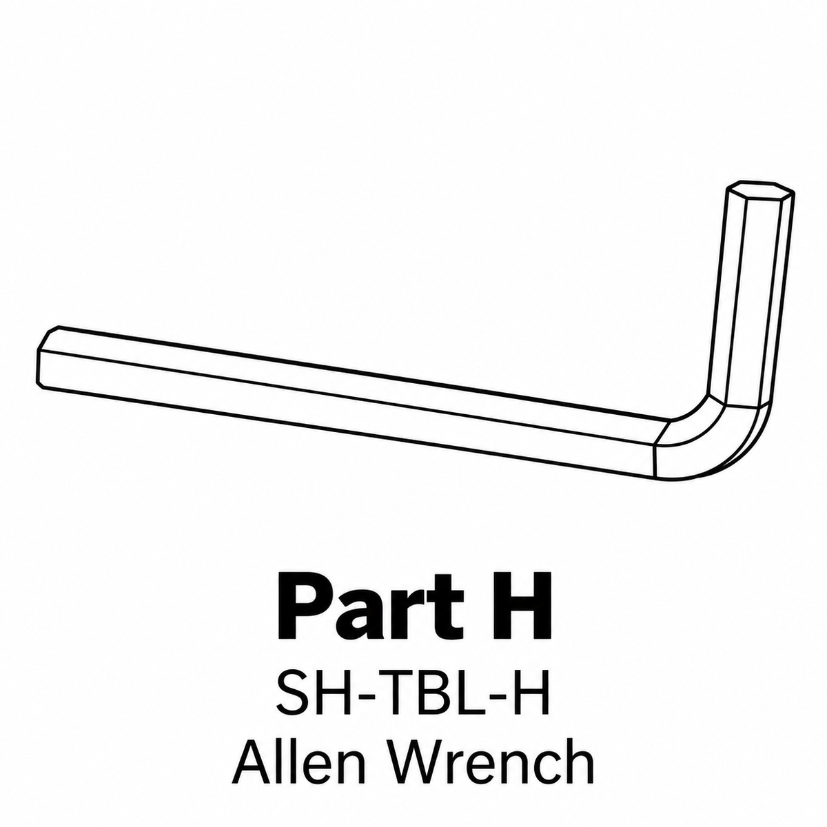 (SH-TBL) Stone Harbor 48" Dinning Table Replacement Parts - Inside Out Store