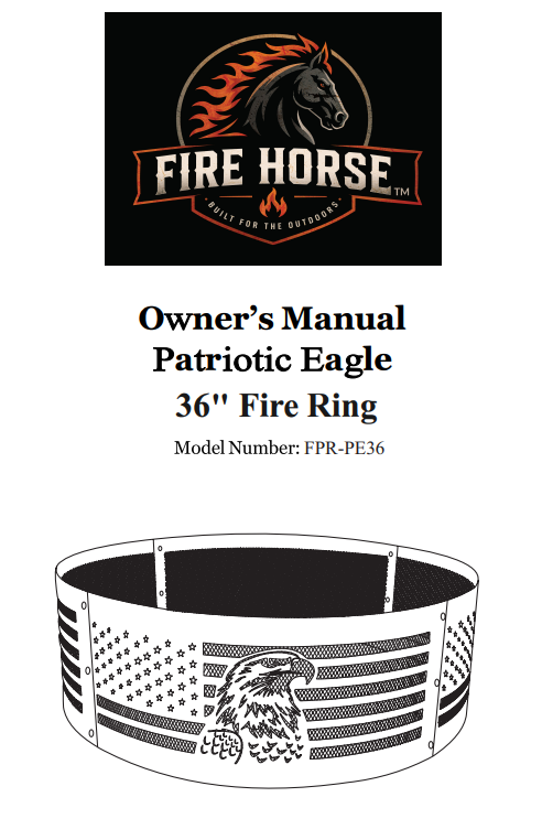 (FPR-PE36) 36" Fire Ring - Patriotic Eagle Replacement Parts