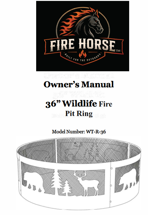(WT-R-36) 36" Fire Ring Wildlife