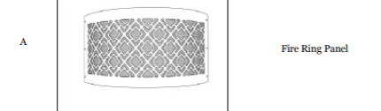 (GRID-36) Gridline 36" Fire Ring Replacement Parts