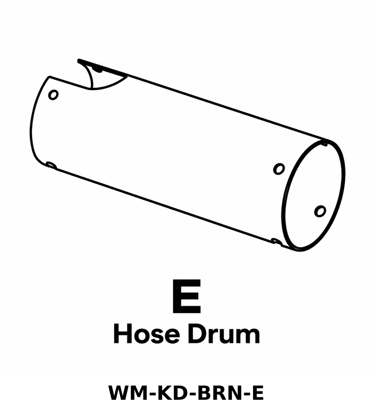 (WM-KD-BRN) Wall Mount Hose Reel - Brown Replacement Parts - Inside Out Store
