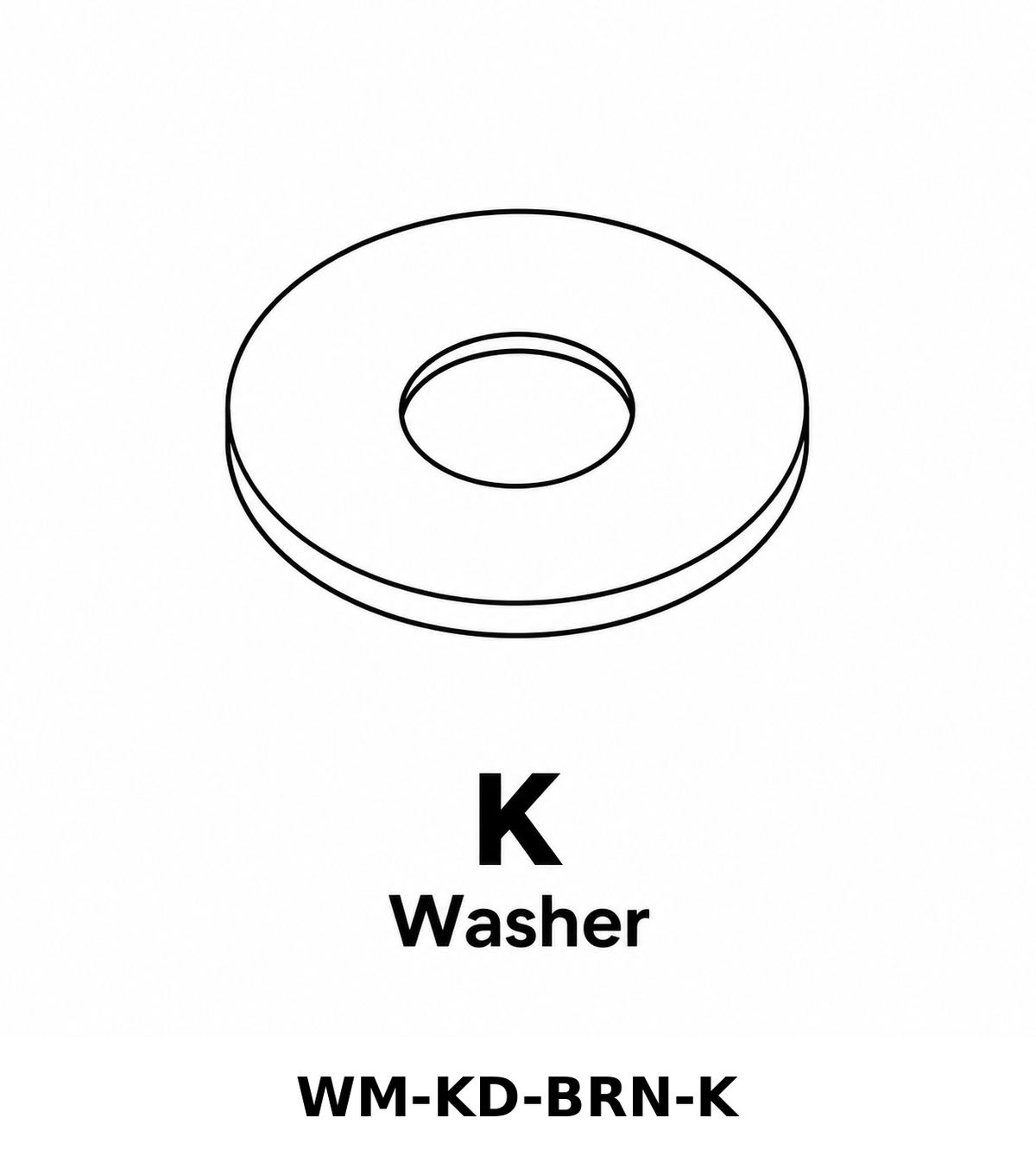 (WM-KD-BRN) Wall Mount Hose Reel - Brown Replacement Parts - Inside Out Store