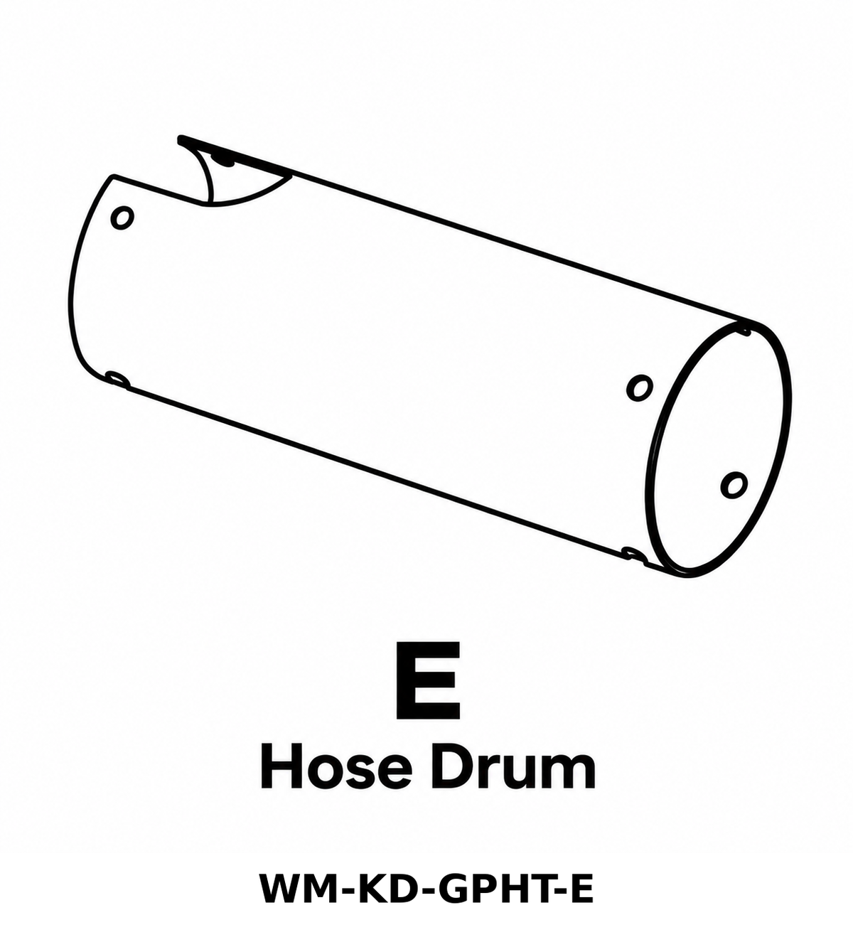 (WM-KD-GPHT) Wall Mount Hose Reel - Graphite Replacement Parts - Inside Out Store