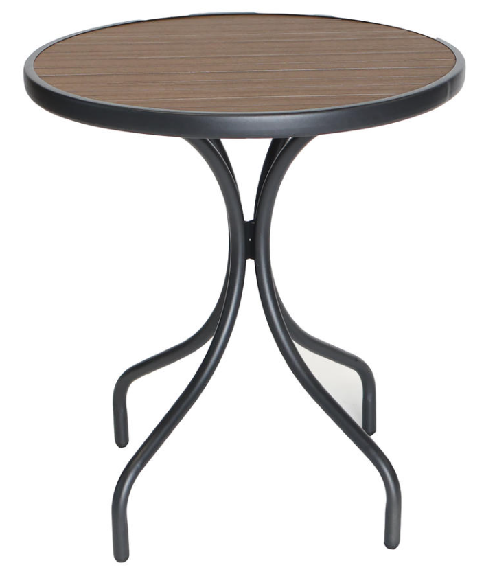 West Lake 26” Slat Bistro Table - Brown