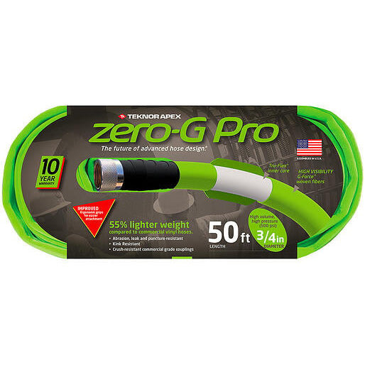 50' x 3/4" zero-G PRO Lightweight Kink-Resistant Garden Hose