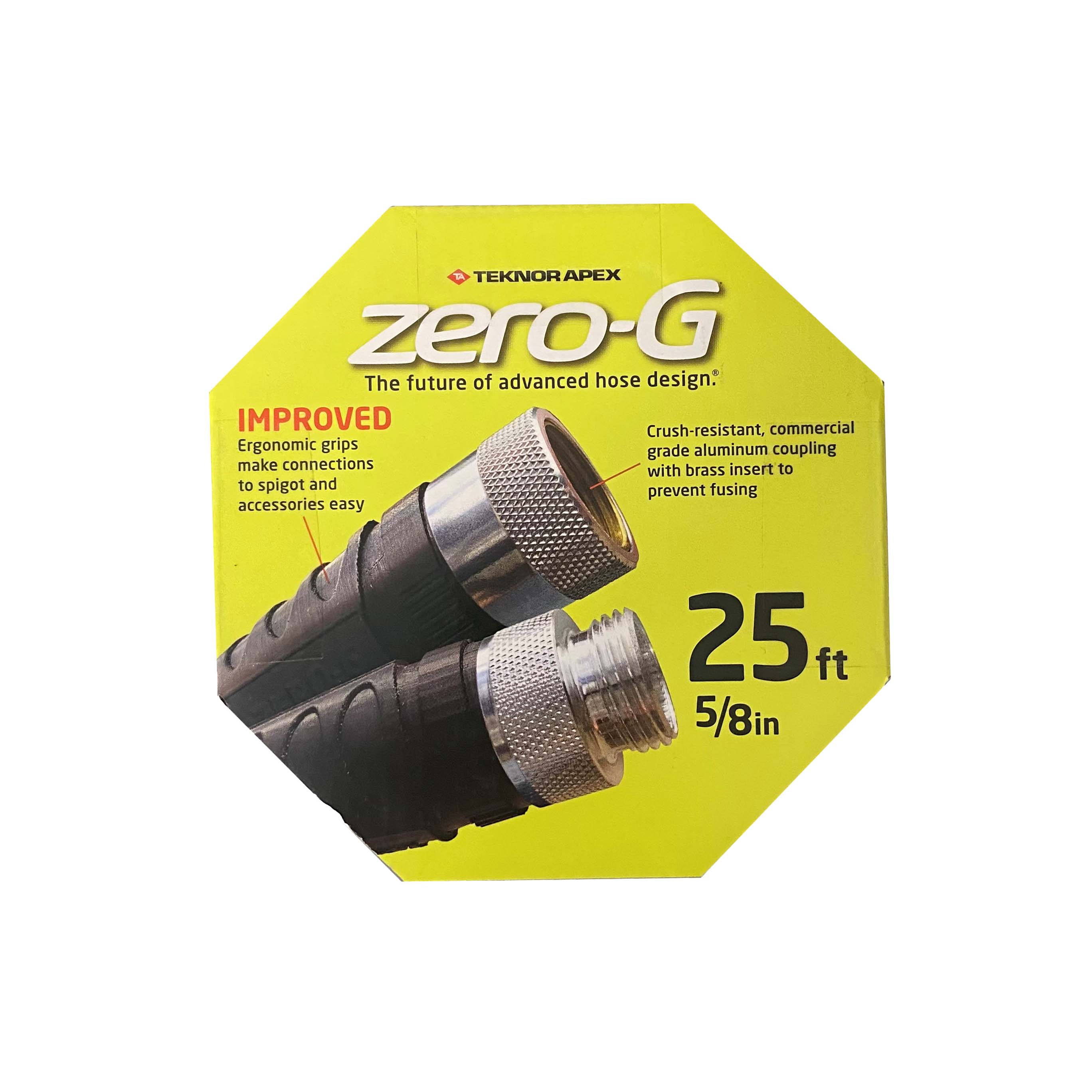 25ft x 5/8" lightweight kink-resistant zero-g garden hose