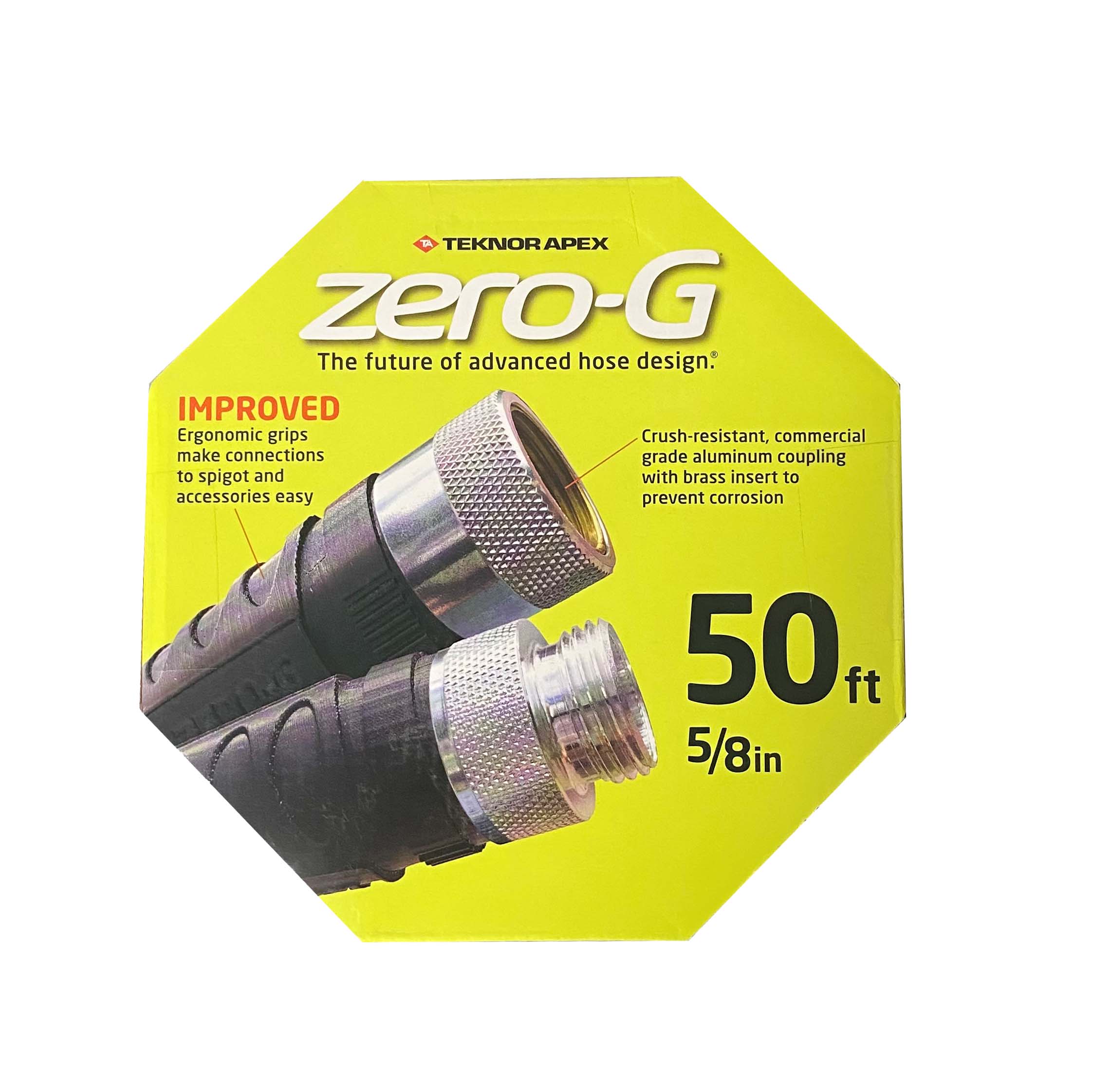 50ft x 5/8" lightweight kink-resistant zero-g garden hose