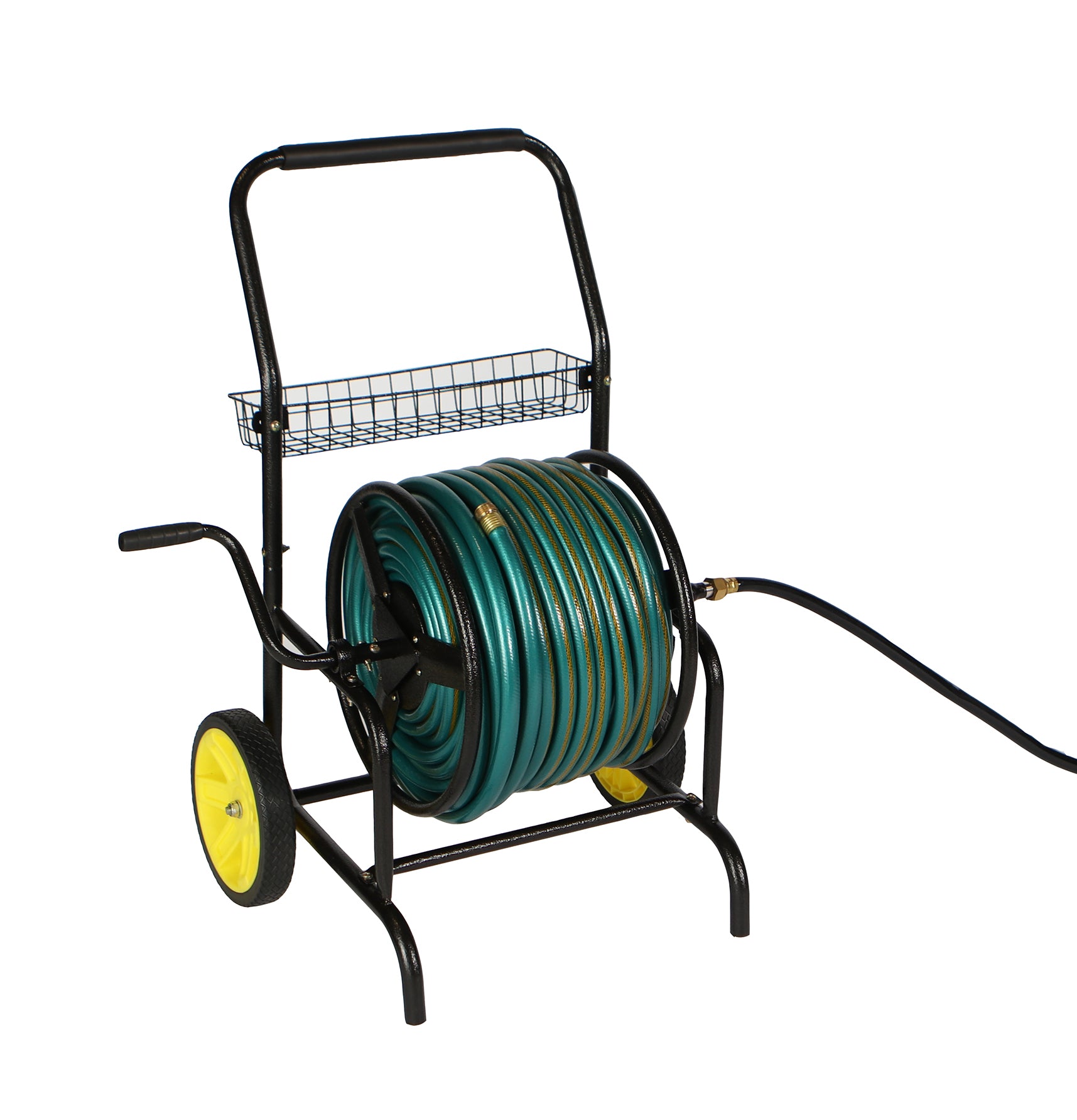 Real Hose Storage 2-Wheel Heavy Duty Hose Cart - 200ft Hose Capacity - InSideOut.Store