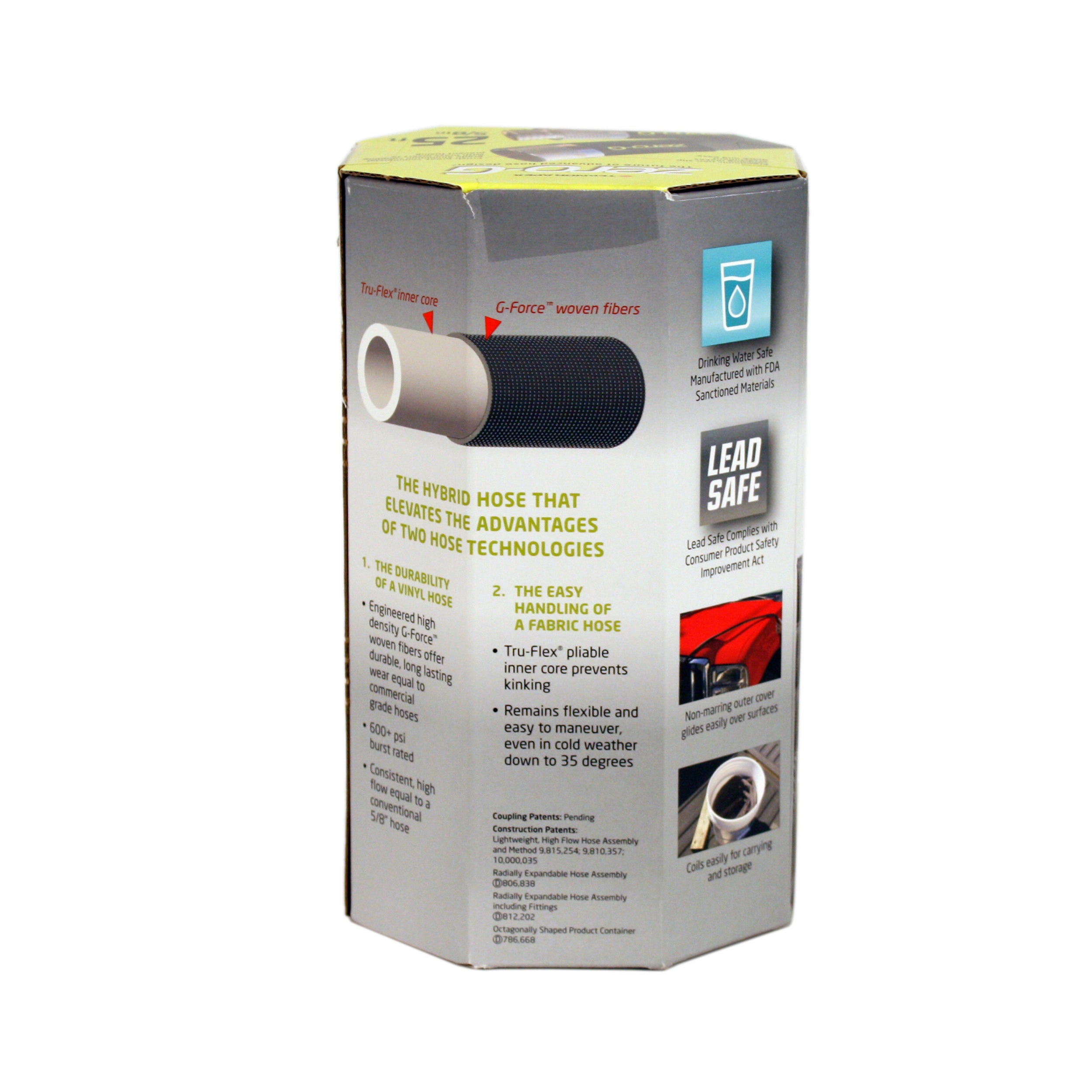 25ft x 5/8" lightweight kink-resistant zero-g garden hose