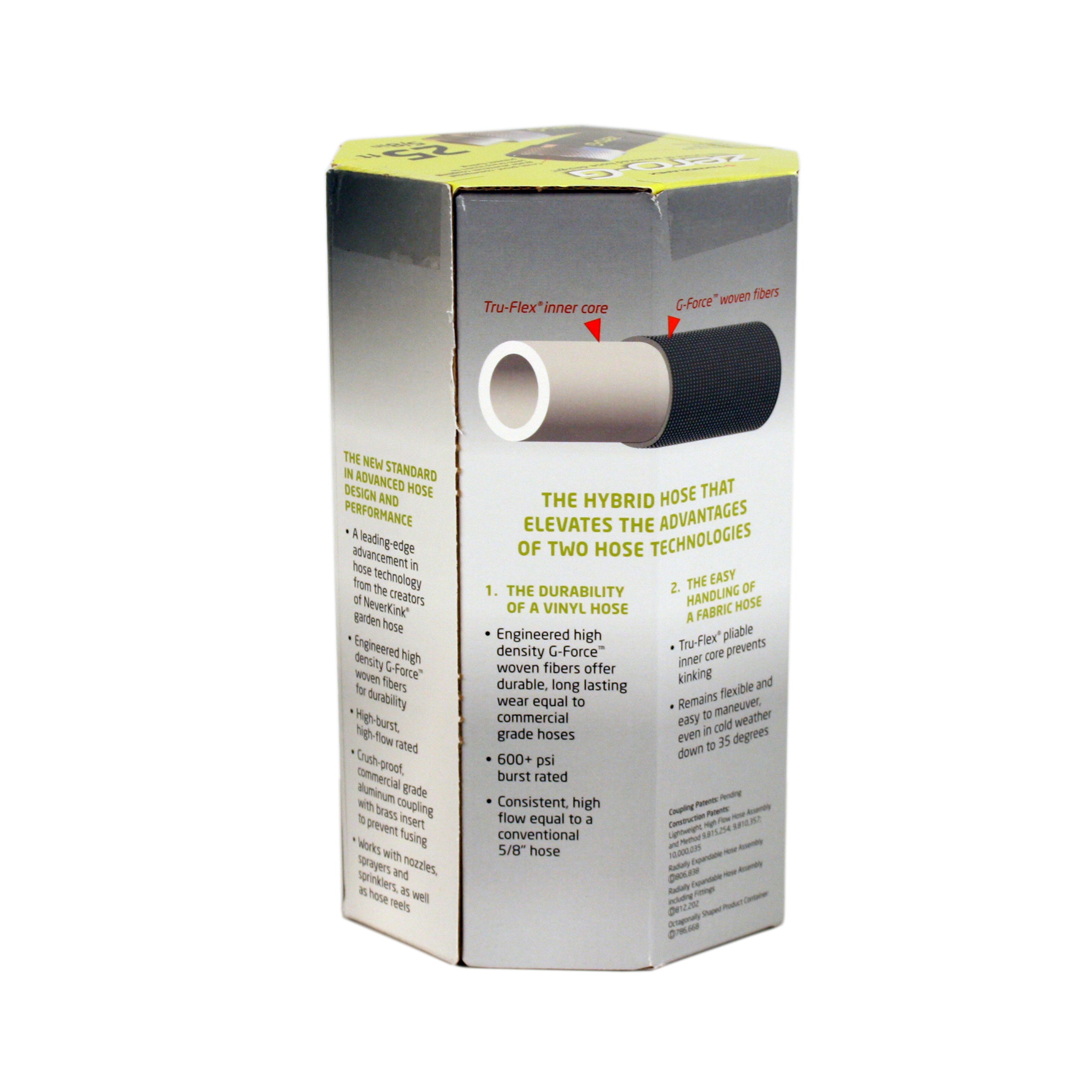 25ft x 5/8" lightweight kink-resistant zero-g garden hose