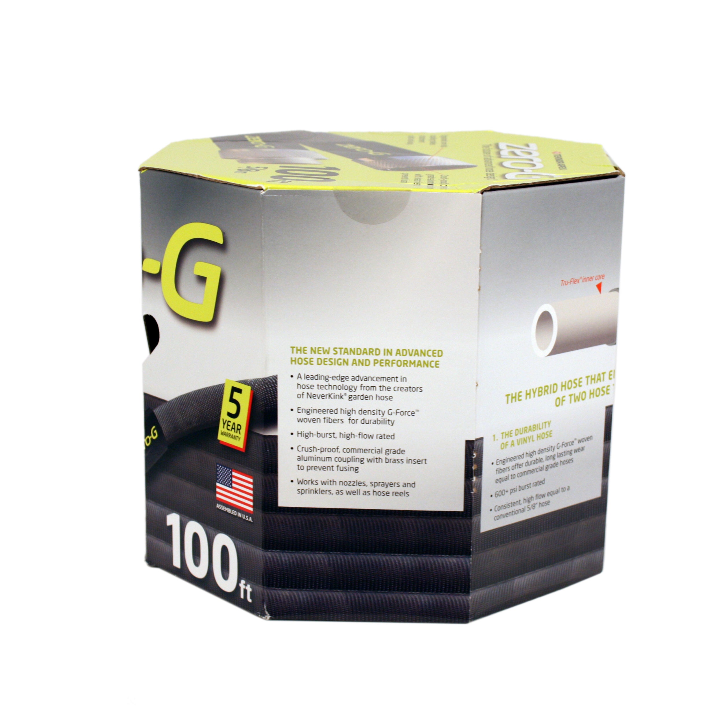 100ft x 5/8" lightweight kink-resistant zero-g garden hose
