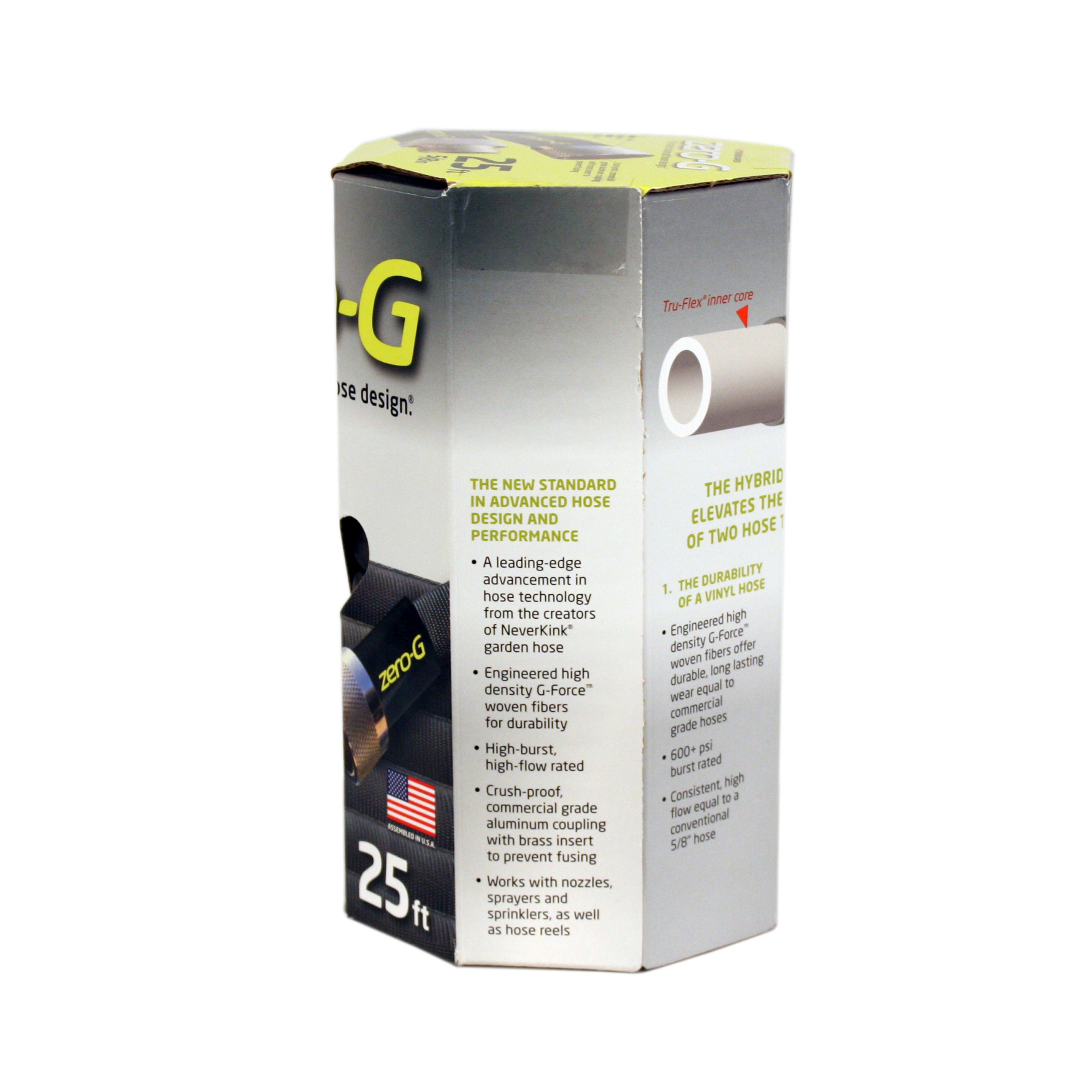 25ft x 5/8" lightweight kink-resistant zero-g garden hose