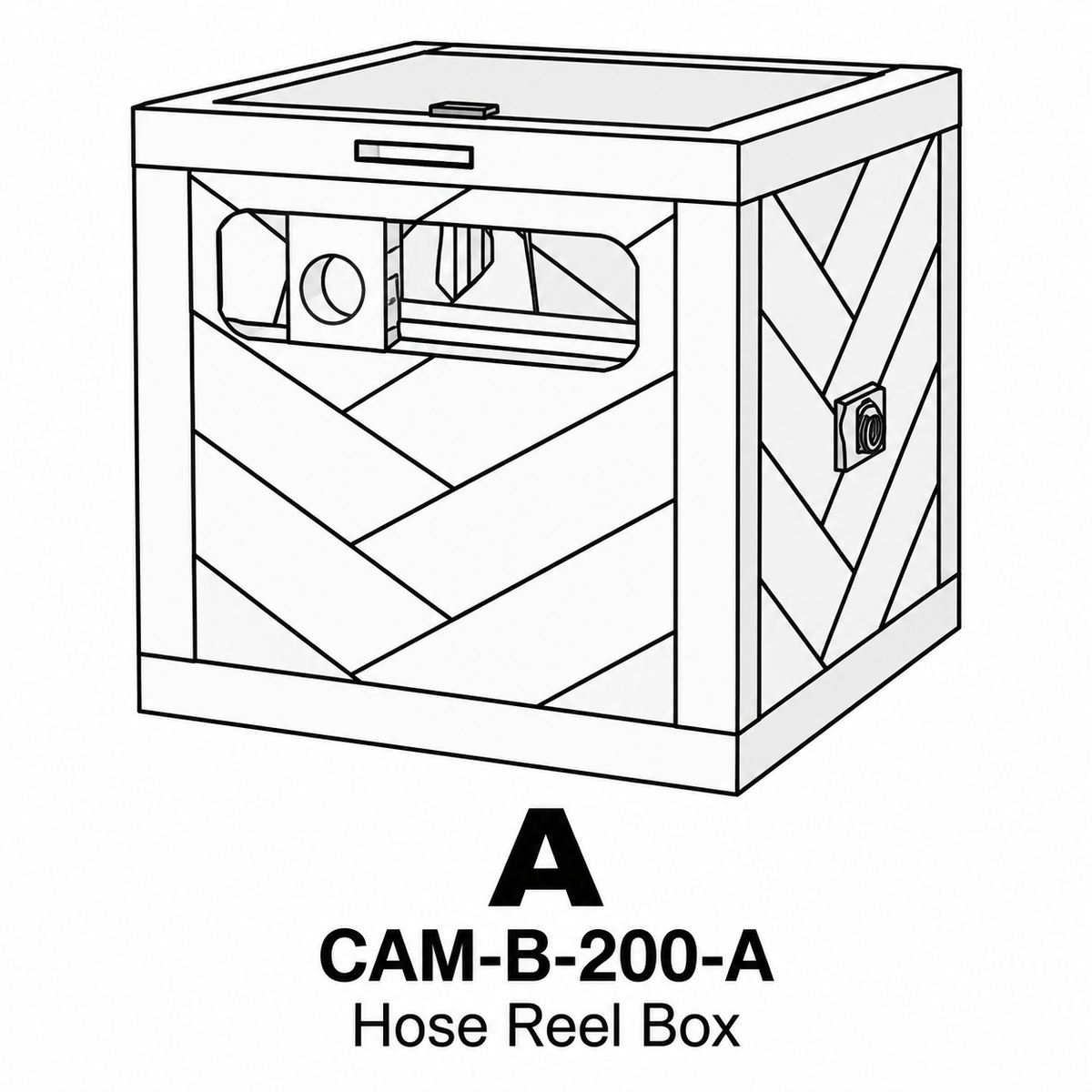 (CAM-B-200) Camden Decorative Hose Reel - Black Replacement Parts