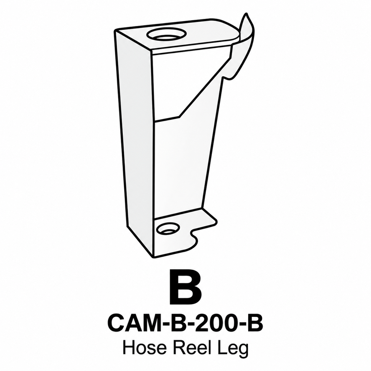 (CAM-B-200) Camden Decorative Hose Reel - Black Replacement Parts