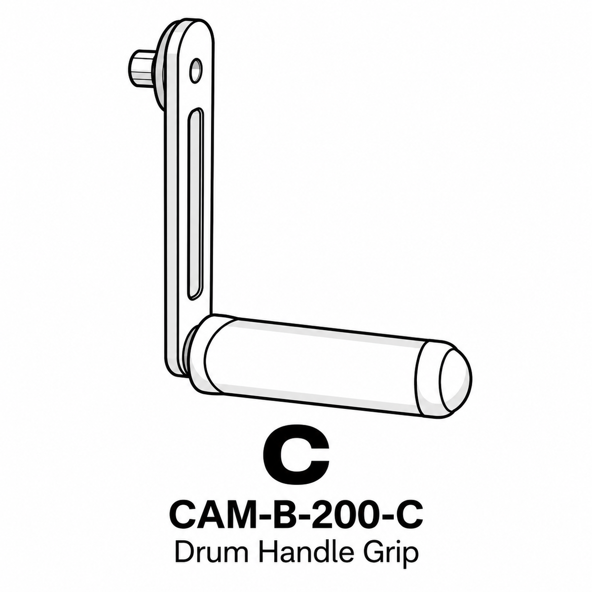 (CAM-B-200) Camden Decorative Hose Reel - Black Replacement Parts